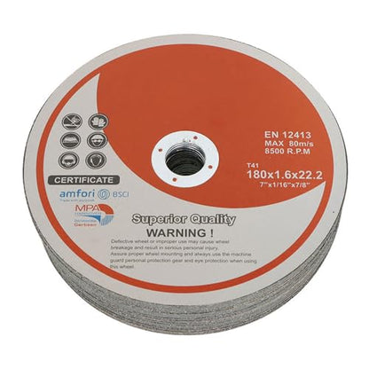 Cut Off Wheels 25 Pack, 7x1/16x7/8 inch Cutting Discs - style: 7"x1/16"x7/8" 25pcs