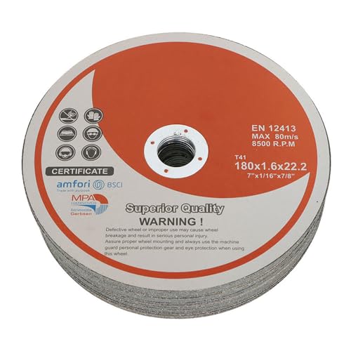 Cut Off Wheels 25 Pack, 7x1/16x7/8 inch Cutting Discs - style: 7"x1/16"x7/8" 25pcs