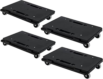 Furniture Movers Dolly Furniture Movers with Wheels, Portable Moving Rollers Leg Dollies for Heavy Furniture, 4 Wheels Small Flat Dolly, 880 Lbs Capacity - color: 4 Pk/Dolly
