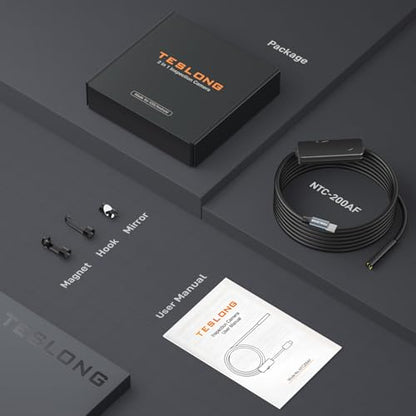 Teslong 2.0MP USB-C Auto Focus Borescope for Plumbing & Wall Inspections