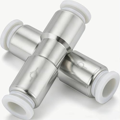 Pneumatic Push to Connect Fitting Check Valve 12mm Tube OD One-way Valve Pack of 2 - size: 12mm OD