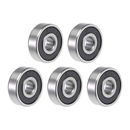 uxcell 625-2RS Deep Groove Ball Bearing 5x16x5mm Double Sealed ABEC-3 Bearings 5-Pack - size: 5mmx16mmx5mm