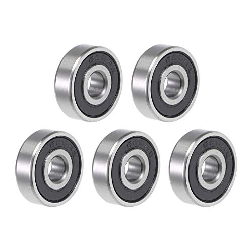 uxcell 625-2RS Deep Groove Ball Bearing 5x16x5mm Double Sealed ABEC-3 Bearings 5-Pack - size: 5mmx16mmx5mm