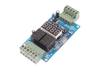 NOYITO 30-Step Programmable Time Relay Control Board Multi-Segment Setting ON Off Switch Multi-Group Timing 2-Channel Control Board (24V) - size: 24V