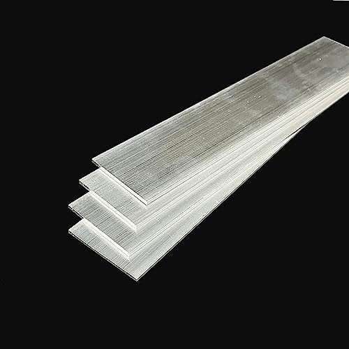Aluminum Flat Bar Stock 1/8 inch x 3.2 inch x19.69 inch Long, 6061 Aluminum Square Rectangle Bar Straight Edge 2Pcs 3mm x 80mm x500mm (Kwweeoo) - size: T3W80