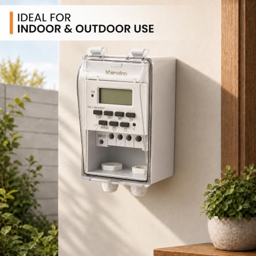220V 30A Programmable Digital Timer Switch, 16 On/Off Timing Times