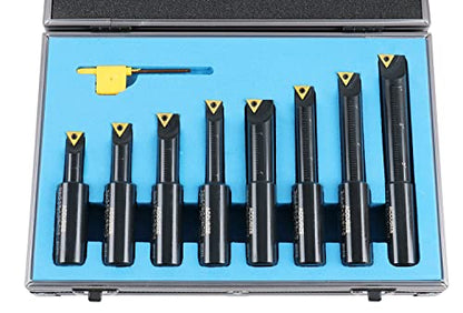 Accusize Industrial Tools Round Shank Indexable Boring Bar, 3/4 in - size: 3/4", style: TCMT21.5 & TCMT22 Inserts