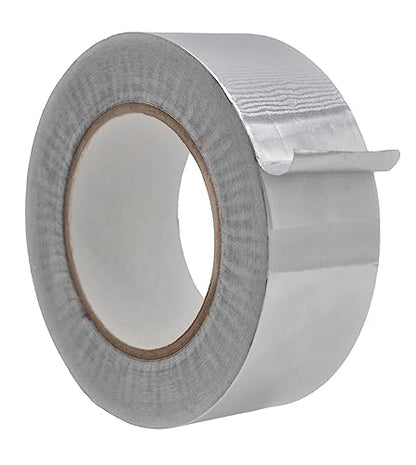 WOD Aluminum Foil Tape - 2 inch x 50 yd. Heat Shield Reflective Sealant Tape - Ideal for HVAC, Duct, Pipe, and Metal Insulation and Repair Home or Business Uses AFTR36 - size: 2 inch (48mm)