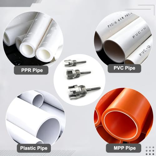 3PCS PVC Pipe Threader Kit,Dual Internal & External Thread Cutting Tool ﻿