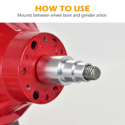 Aluminum Bench Grinder Reducing Bushing Arbor Adapter, 3/4" Thick, 3 Kits - style: 3/4" Thick-3 Piece