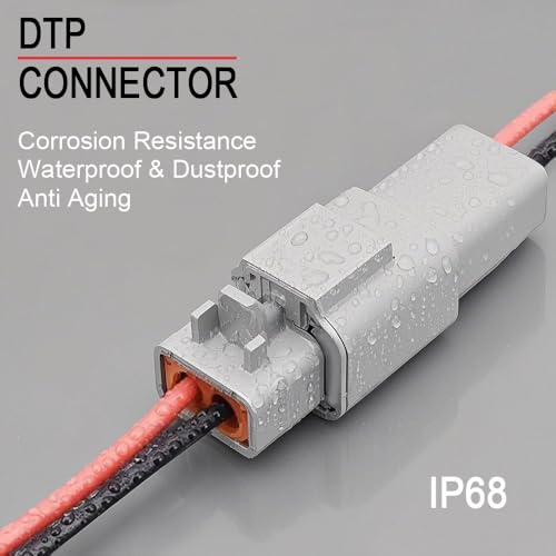 2 Pin DTP Waterproof Connector Automotive Sealed Electric Plug - style: 2PIN
