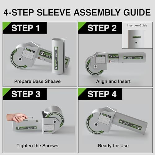 Feeding Sheave Pulley Combo 3" + 3-1/2" for Tugger