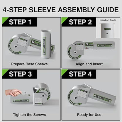 Feeding Sheave Pulley Combo 3" + 3-1/2" for Tugger