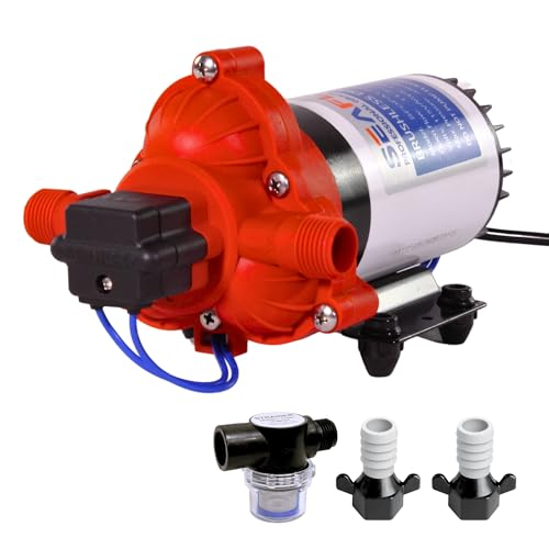 SEAFLO 33W Series 115V AC, 3.0 GPM, 45 PSI Brushless Automatic Demand Diaphragm Water Pressure Pump – Ultra Quiet Operation, Self-Priming, Overload Protection, NSF & UL Certified- 4 Year Warranty! - style: 115V - 3.0 GPM - 45 PSI