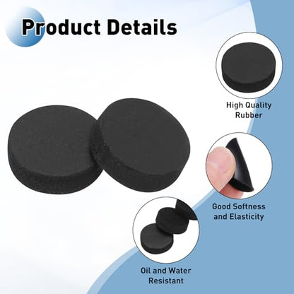 PATIKIL Rubber Solid Discs Washers 10mm OD x 3mm Thick 10 PCS - size: 10mm x 3mm