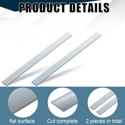 Yaocom 2 Pcs 304 Stainless Steel Flat Bar, 8" L,1-1/2" W,1/8" T - size: 8" L,1-1/2" W,1/8" T