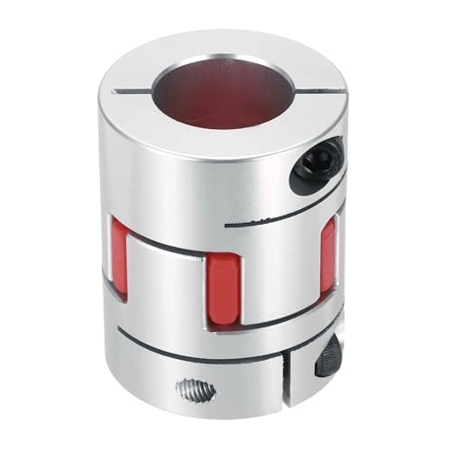 MECCANIXITY Aluminum Shaft Coupling 9mm to 22mm Flexible Spider Coupling L50mm x D40mm Coupler Jaw Spider Shaft Joint Connector for 3D Printers DIY Encoder CNC Router Milling Machine - size: D40mm Fit 9mm to 22mm