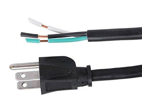 nVent GARDNER BENDER PS615143 6 ft Replacement Appliance Power Cord 14/3 AWG Heavy-Duty SJTW Cable with Grounded NEMA 5-15 Plug 15A 125V 1875W Power Tool & Appliance Cord (Formerly: Bergen Industries) - size: 6 ft, style: 14 AWG