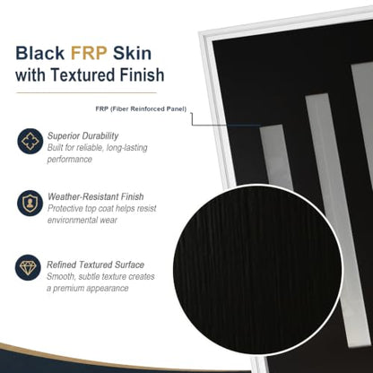 36 x 80 Front Door, Upgraded Fiber-Reinforced Panel, Left Hand Inswing - size: Inswing Left