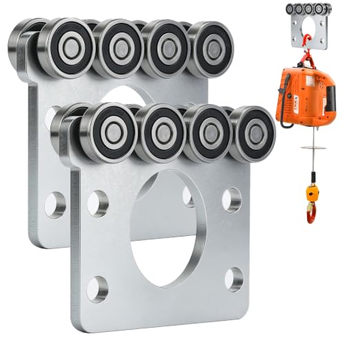 8 Wheel Trolley Assembly Rollers.Eight Bearing Trolley Assembly.The top of the Trolley has Room for Set Screws, Allowing the use of a 1-5/8" high Strut Channel or Higher Metal Strut Channel. - style: D-8Wheel Trolley 2pcs