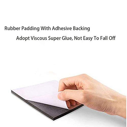 8 Pieces Black Neoprene Foam Anti Vibration Pads 6 in X 6 in X 1/8 in - size: 6inX6inX1/8in