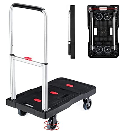 Folding Hand Truck Platform Truck 330 Lb Heavy Duty Dolly Cart