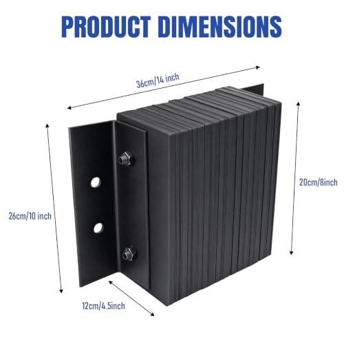 Heavy Duty Laminated Rubber Bumper14" x 10" x 4.5"