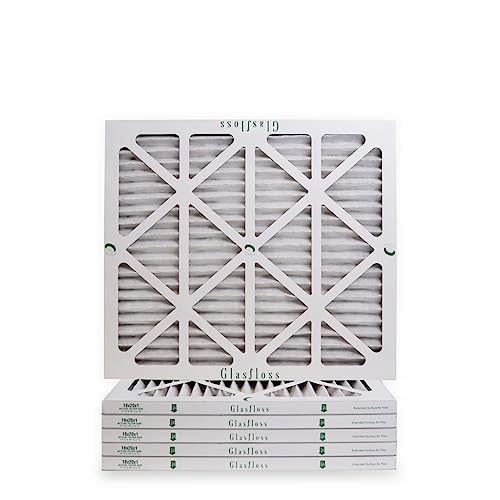Glasfloss ZL 18x20x1 Pleated Air Filters, 6-Pack, MERV 10, AC & Furnace - size: 18x20x1