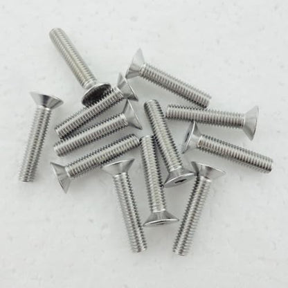 M6 x 30mm Flat Head Socket Cap Screws,Fajoeda 20Pcs M6 Countersunk Bolts 18-8 (304) Stainless Steel Hex Socket Cap Screws - size: 20PCS M6-1.0 x 30mm