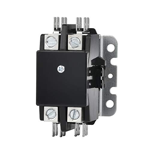 SunLee 2 Pole 40 Amp 208/240Vac Coil UL Recognized A2L Compliant Definite Purpose Contactor Heavy Duty HVAC Replacement for 30A & 40A AC Units, Condensers, Heat Pumps Equivalent to 45GG20AG C240C - size: 2P 40A 208/240VAC