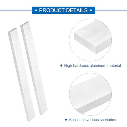 MECCANIXITY Square Aluminum Flat Bar, 3/8" (10mm) Thick x 1-3/8" (35mm) Width x 13" (330.2mm) Long 6063 Aluminum Flat Plate Solid New Mill Stock Silver for Industrial Building - size: 3/8" x 1-3/8" x 13"