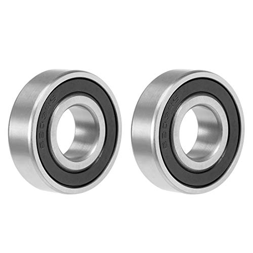 uxcell 6203-2RS Deep Groove Ball Bearing 17x40x12mm Double Sealed Chrome Steel Bearings 2-Pack - size: 17x40x12mm