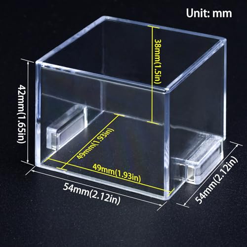 Strong Magnet Magnetic Push Button Switch Protective Cover Dustproof Waterproof Transparent for Computer Cocket Emergency Stop Button Square 54 * 54 * 42mm ﻿ - color: Square Hole: 54*54*42mm