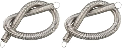 uxcell Extended Tension Spring Wire Diameter 0.031", OD 0.39", Free Length 11.81" Stainless Steel Small Dual Hook Tension Spring for Machinery Construction Industrial (Pack of 2) - size: 0.031"x0.39"x11.81" (Pack of 2)
