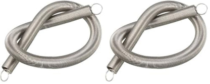 uxcell Extended Tension Spring Wire Diameter 0.031", OD 0.39", Free Length 11.81" Stainless Steel Small Dual Hook Tension Spring for Machinery Construction Industrial (Pack of 2) - size: 0.031"x0.39"x11.81" (Pack of 2)