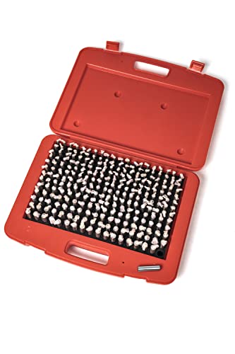 250 PCS M2 (0.251-0.500") Minus Steel Pin Gage Set - size: PIN-M2-250
