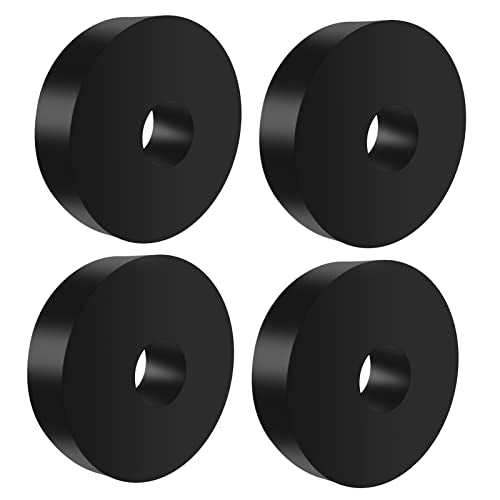 4 Pack Rubber Isolation Feet Pads Thick Rubber Washers 1.5 Inch Od 0.5 Inch Id 0.4 Inch Thick Mechanical Vibration Damping Pads Anti Vibration - size: 1.5" OD,4PCS