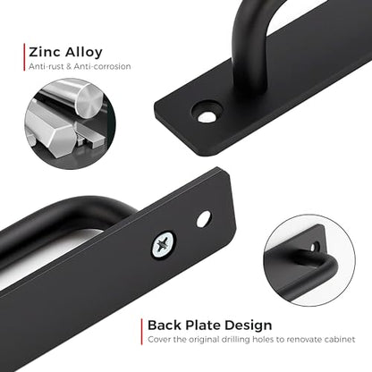 Ravinte Barn Door Handles 2 Pack Sliding Door Pulls, 7.5 in Hole Centers - size: 7.5 in Hole Centers