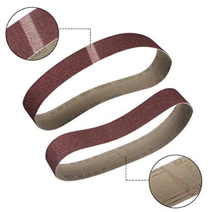 uxcell 2 x 27 Inch Sanding Belt 60 Grit Sand Belts for Belt Sander 5pcs - style: 60 Grit
