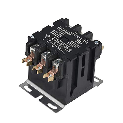 SUNLEE 50 Amp 65 RES 3 Pole 220V 240V coil DP Contactor A2L Compliant UL Recognized & Approved for UL 60335 HVAC Contactor 42DF35AG equivalent - size: 3P 50A 208/240VAC