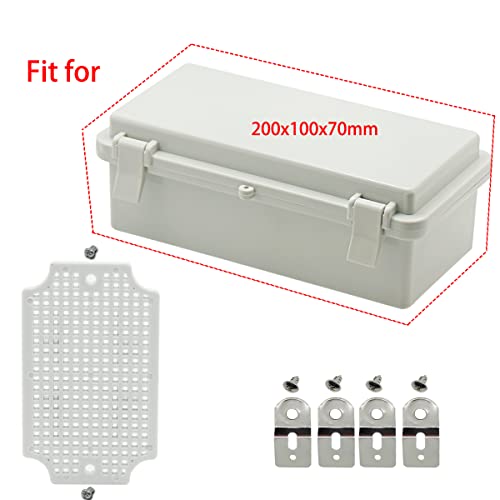 Zulkit Junction Box Mounting Plates (7.9" x 3.9" x 2.8") - size: 7.9" x 3.9" x 2.8"