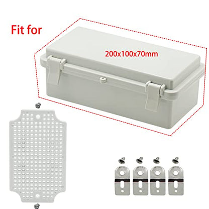 Zulkit Junction Box Mounting Plates (7.9" x 3.9" x 2.8") - size: 7.9" x 3.9" x 2.8"