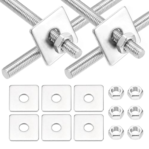 MECCANIXITY 4Set M5x100mm Fully Threaded Rod Threaded Rods Bar Studs - size: M5x100mm