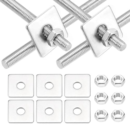 MECCANIXITY 4Set M5x120mm Fully Threaded Rod Threaded Rods Bar Studs - size: M5x120mm