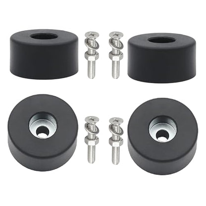 4 Pack 192310GS Anti Vibration Rubber Feet, Air Compressor Isolation Pads with Stainless Steel Nuts & Washers,for 094-0026, E106661, D091007, for Generators, Pressure Washers, Speaker Cabinets