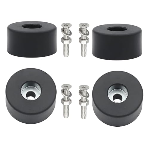 4 Pack 192310GS Anti Vibration Rubber Feet, Air Compressor Isolation Pads with Stainless Steel Nuts & Washers,for 094-0026, E106661, D091007, for Generators, Pressure Washers, Speaker Cabinets