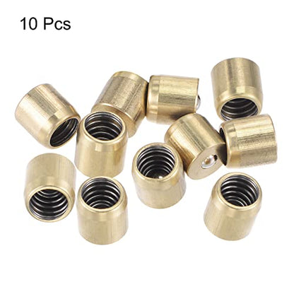 uxcell Brass Push Button Grease Oil Cup 8x8mm Ball Oiler for Lubrication System 10Pcs - size: 8x8mm