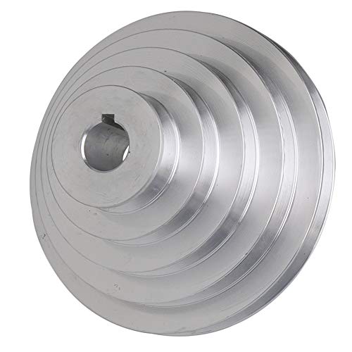 5 Stepped Pulley 22mm Bore | Aluminum Cone Pulley | 6mm Keywayed - size: 22MM BORE