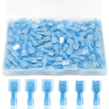 120PCS Spade Connectors, 16-14AWG Spade Terminal, Female and Male - size: 16-14AWG (120PCS)