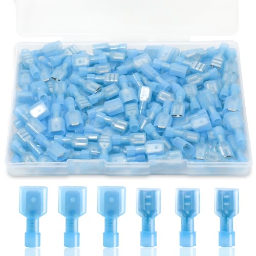 120PCS Spade Connectors, 16-14AWG Spade Terminal, Female and Male - size: 16-14AWG (120PCS)